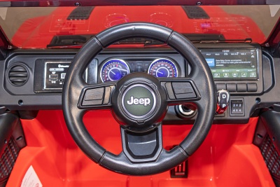 Электромобиль Джип Jeep Rubicon 4x4 (красный)