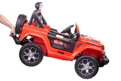 Электромобиль Джип Jeep Rubicon 4x4 (красный)